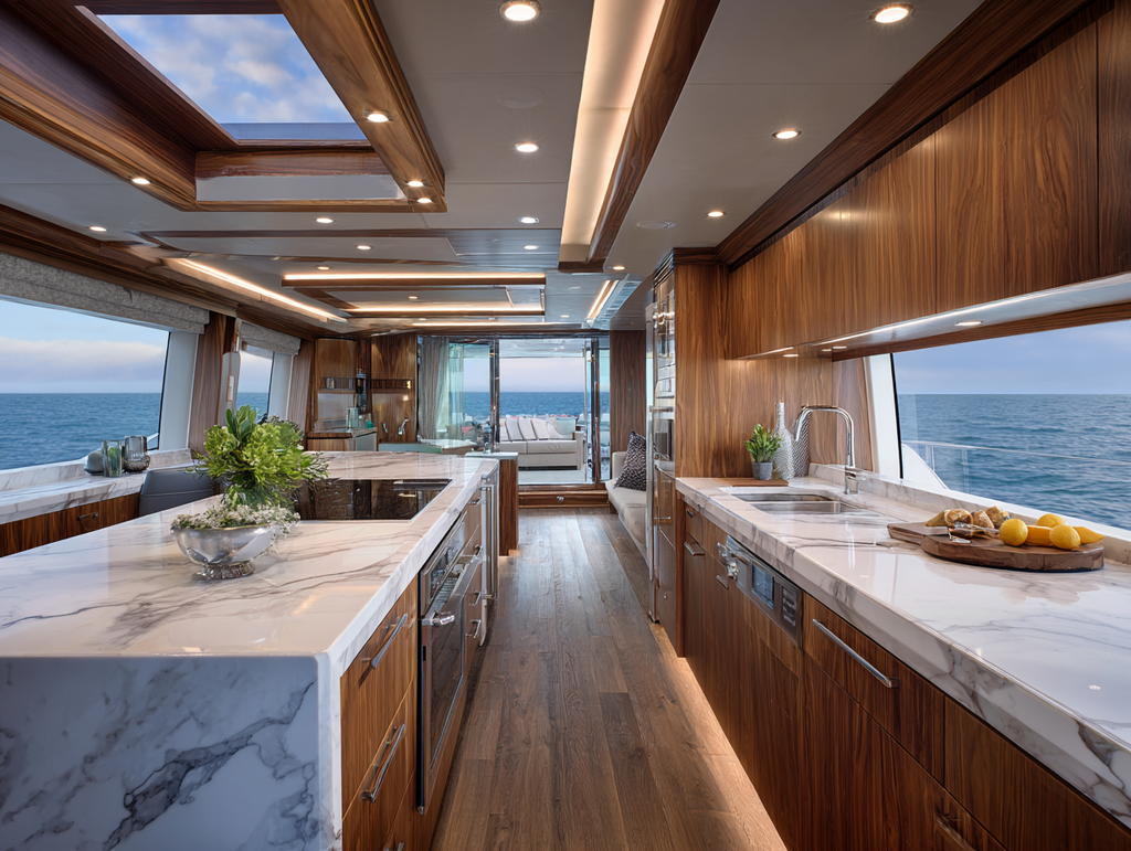 Quartz Countertops for Yachts | Durable & Stylish Marine Surfaces