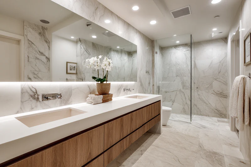 Quartz bathroom vanity countertops