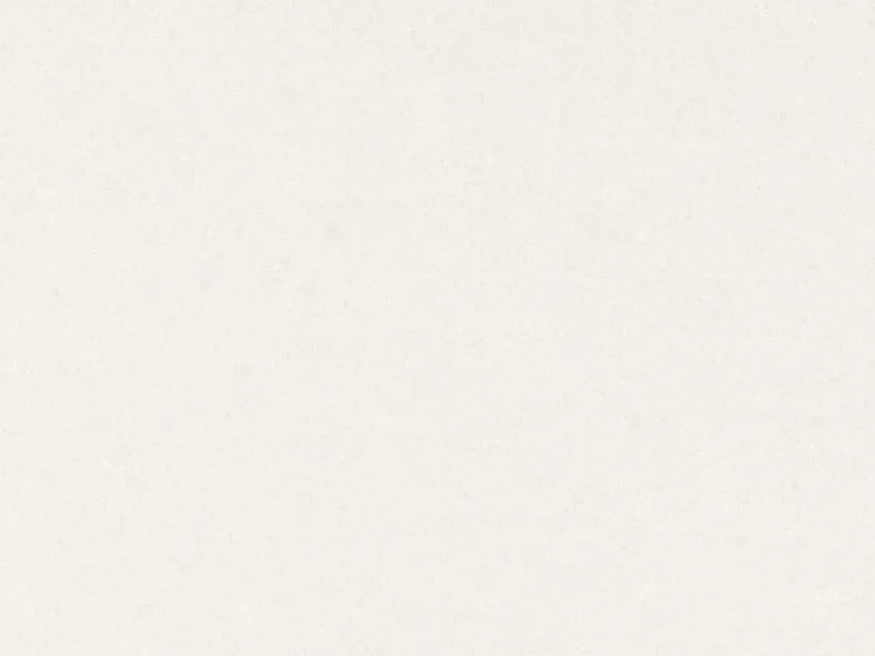 Caesarstone Organic White quartz swatch: clean white background with blended off-white layers