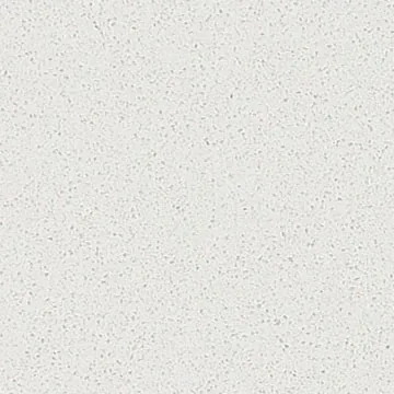 Compac Luna quartz swatch: cool off-white with a fine, uniform dark speck