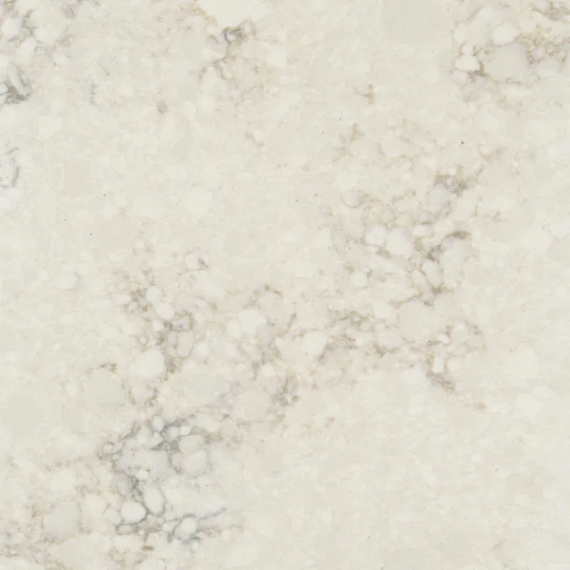 Corian Quartz Beige Royale quartz swatch: beige marble-look surface with subtle veining