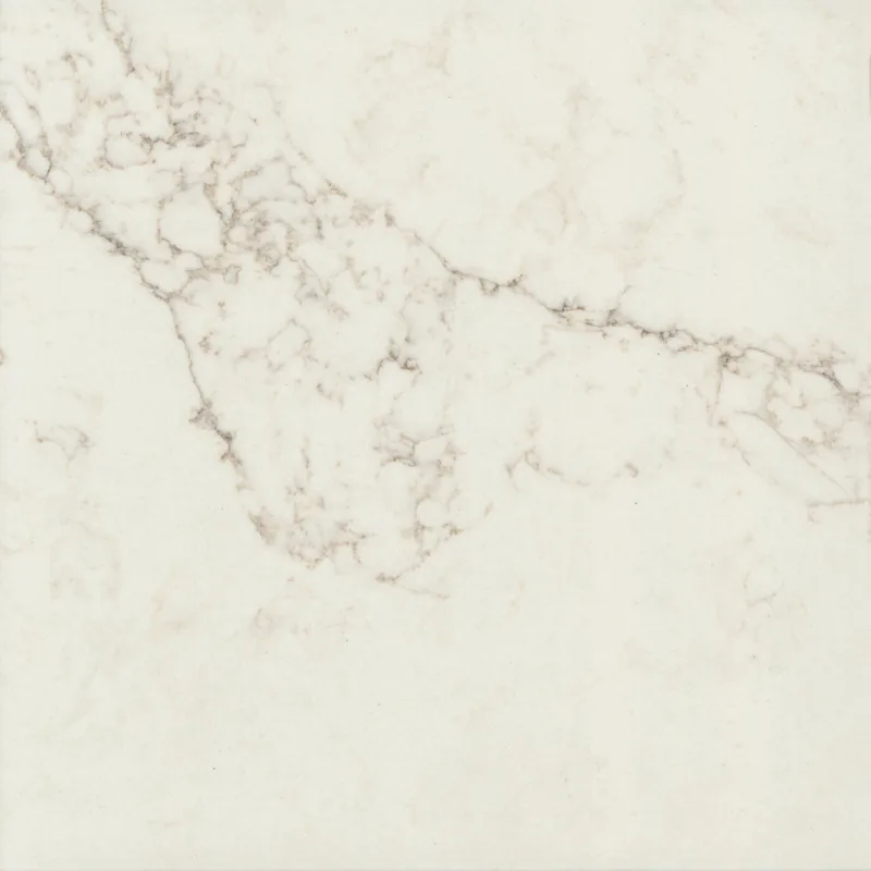 Corian Quartz Calacatta Villa quartz swatch: cream marble-look surface with moderate veining