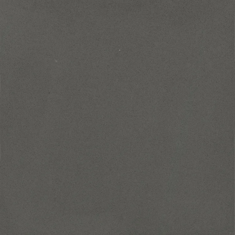 Corian Quartz Graphite quartz swatch: gray solid surface with no veining