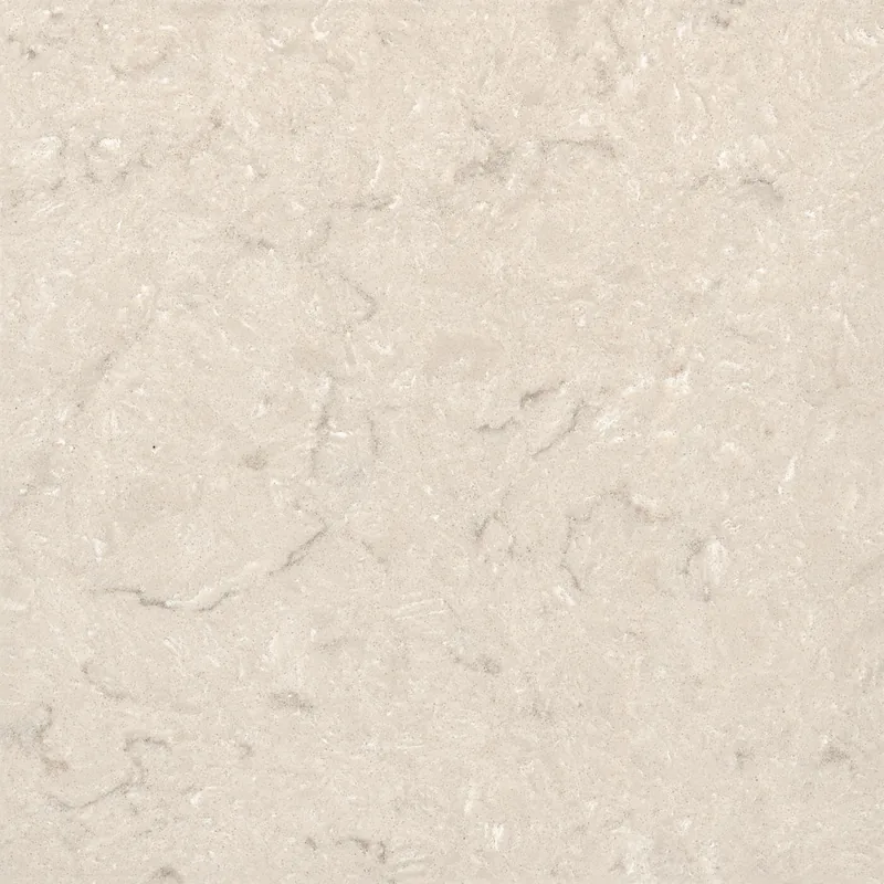 Corian Quartz Oyster Grigio quartz swatch: beige granite-look surface with moderate veining