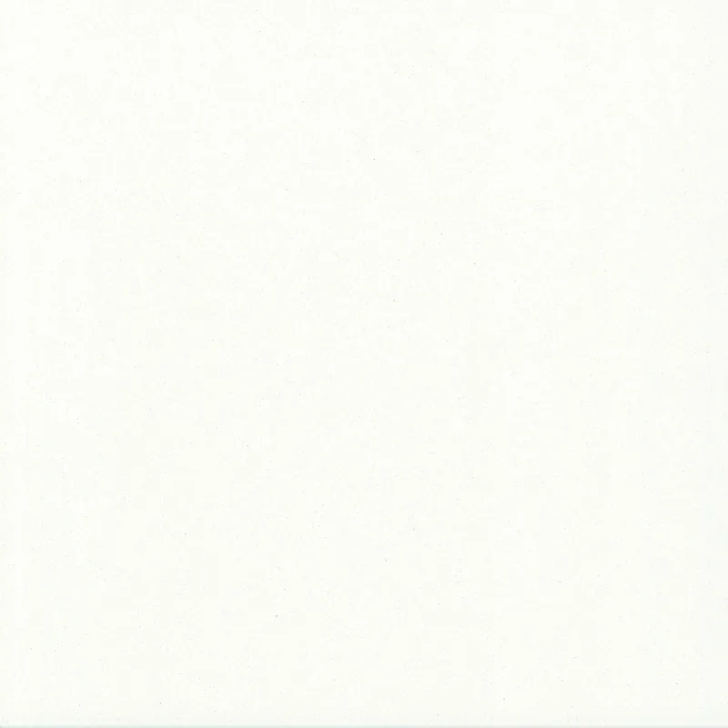 Corian Quartz Snow White quartz swatch: white fine-speckled surface with no veining
