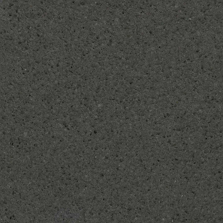 Corian Quartz Storm Grey quartz swatch: gray fine-speckled surface with no veining