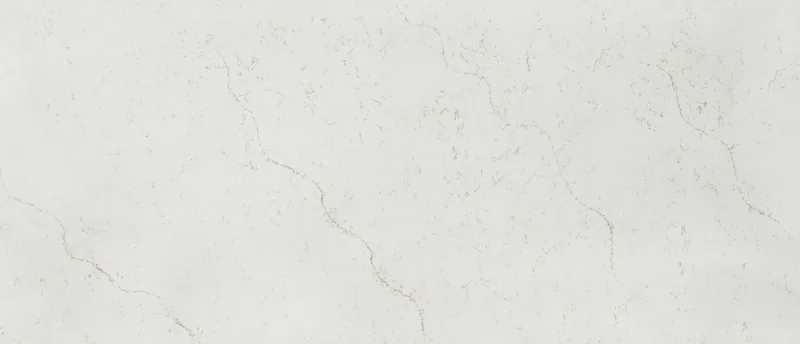 MSI Q Quartz Calacatta Lavasa quartz slab: warm white base with short brown and long diagonal veins