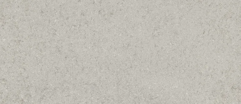 MSI Q Quartz Gray Lagoon quartz slab: pale gray granular surface with warm gold and brown flecks
