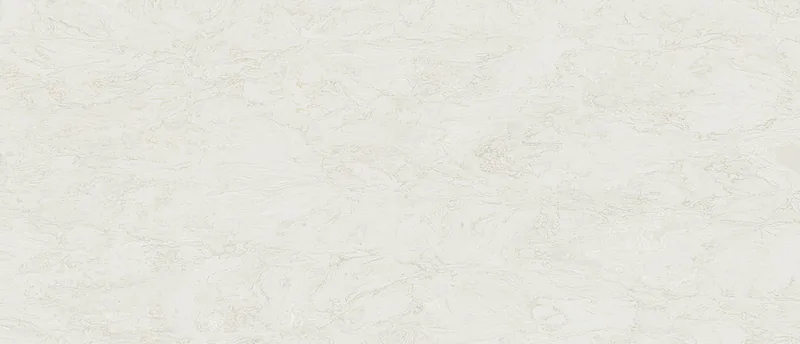 MSI Q Quartz Travataj quartz slab: soft beige background with drifting cream and ivory bands