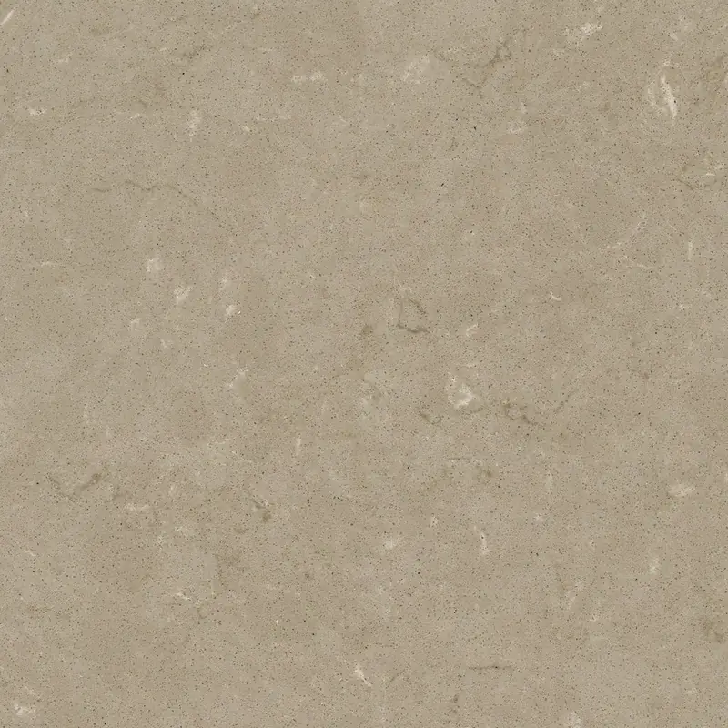 Silestone Coral Clay Colour countertop swatch: tan background with faint lighter mottling