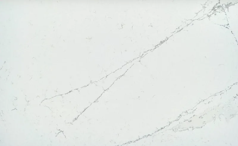 Silestone Ethereal Noctis countertop swatch: white background with short gray and black veins