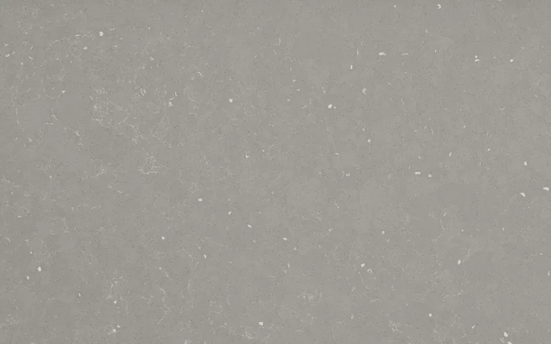 Silestone Ffrom01 countertop swatch: mid-gray background with small white fragments