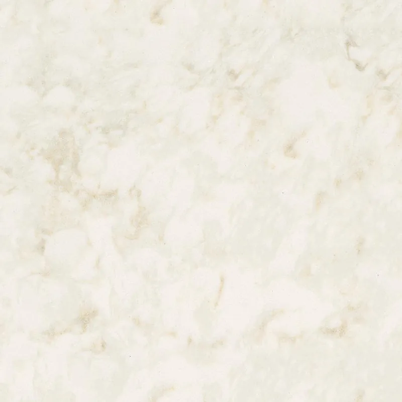 Viatera Soprano quartz swatch: cream white background with soft tan shading
