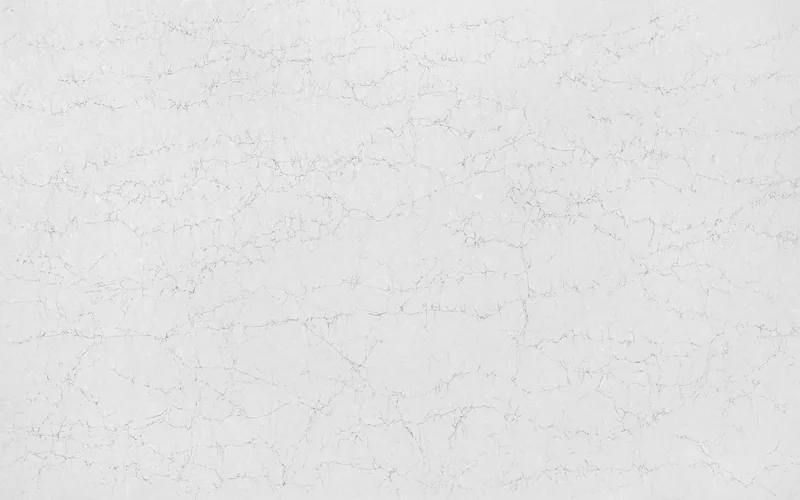 Wilsonart Coastal quartz swatch: gray marble-look surface with moderate veining
