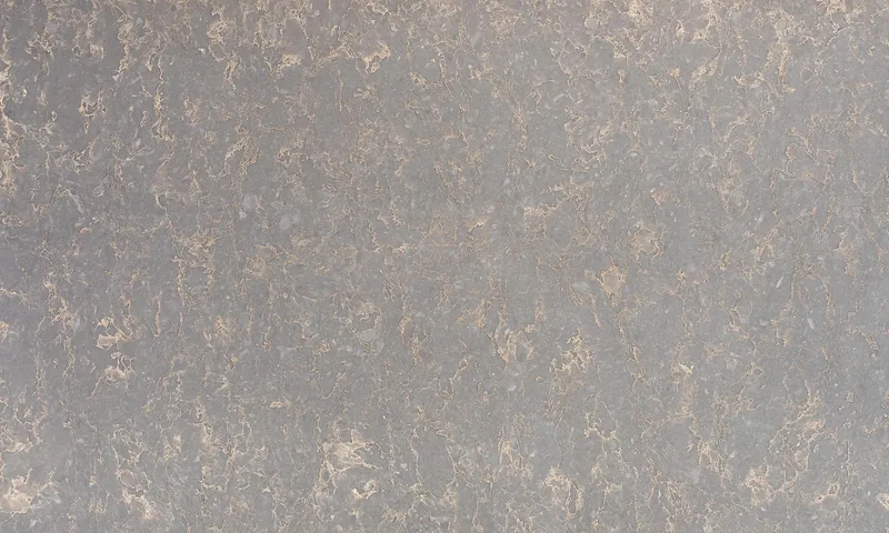Wilsonart Haldi quartz swatch: gray marble-look surface with moderate veining