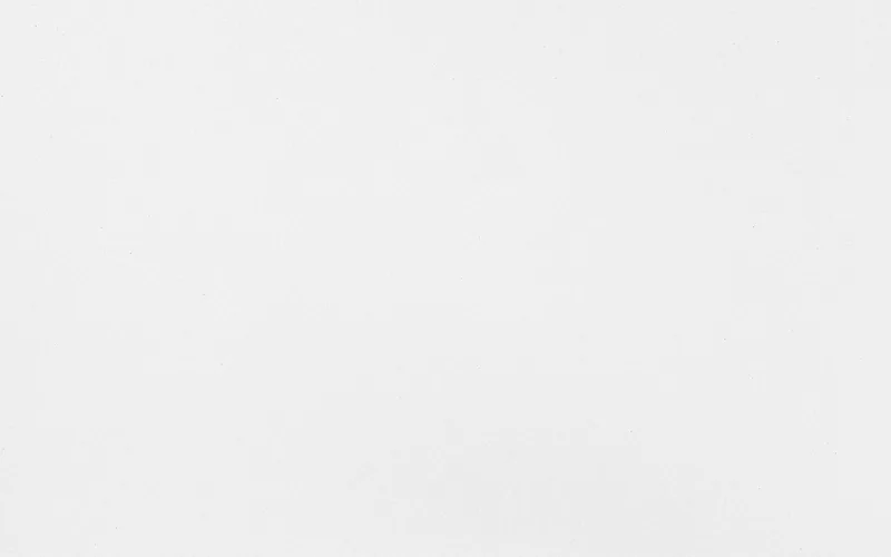 Wilsonart Lorraine quartz swatch: white fine-speckled surface with no veining