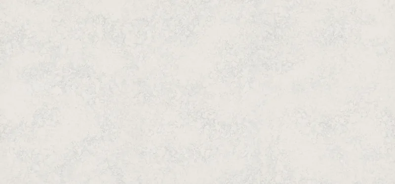 Wilsonart Polar Veil quartz swatch: gray marble-look surface with moderate veining