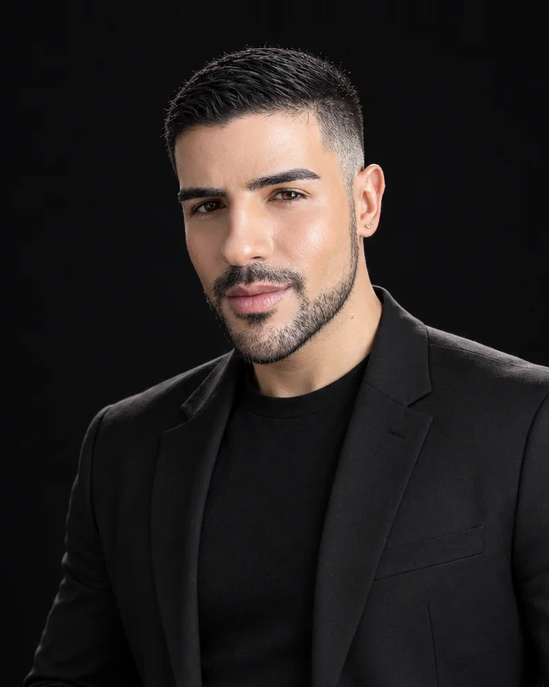 Portrait of Yurik Lozano, co-owner and marketing director at Griffin Quartz